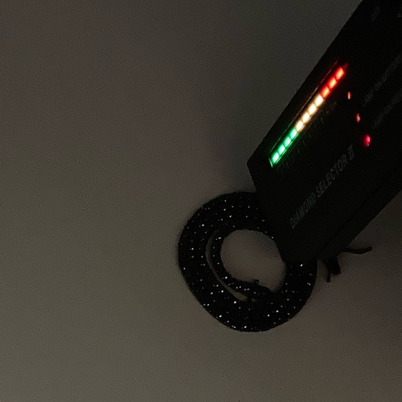 Black Moissanite Tennis Chain Necklace 925 Silver 18” 20” 3mm - Picture 4 of 5